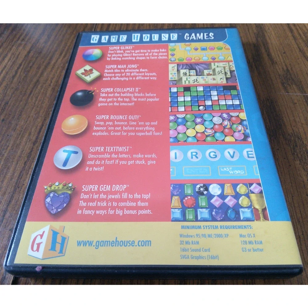 Super Game House CD For Windows PC (2003 Gamehouse Inc.)